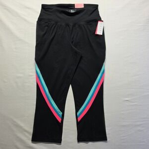 Lane Bryant Livi Soft Capri Leggings Cockatoo High Rise Activewear Stretch 14/16